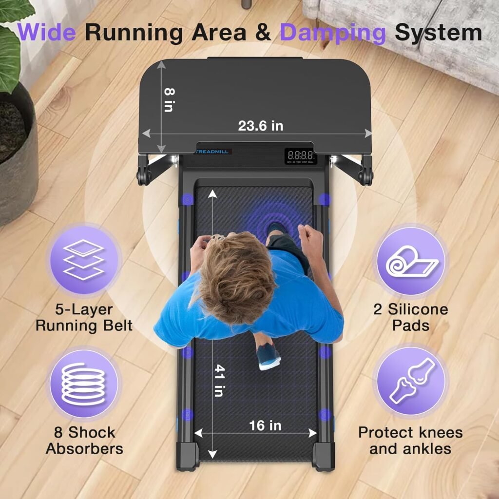 Cardirun compact incline treadmill in a home office