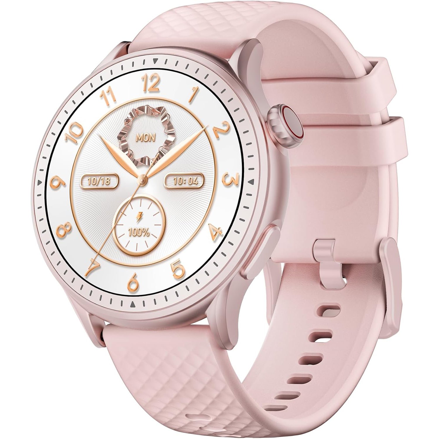 Cillso Smart Watch with AMOLED Display (Pink)