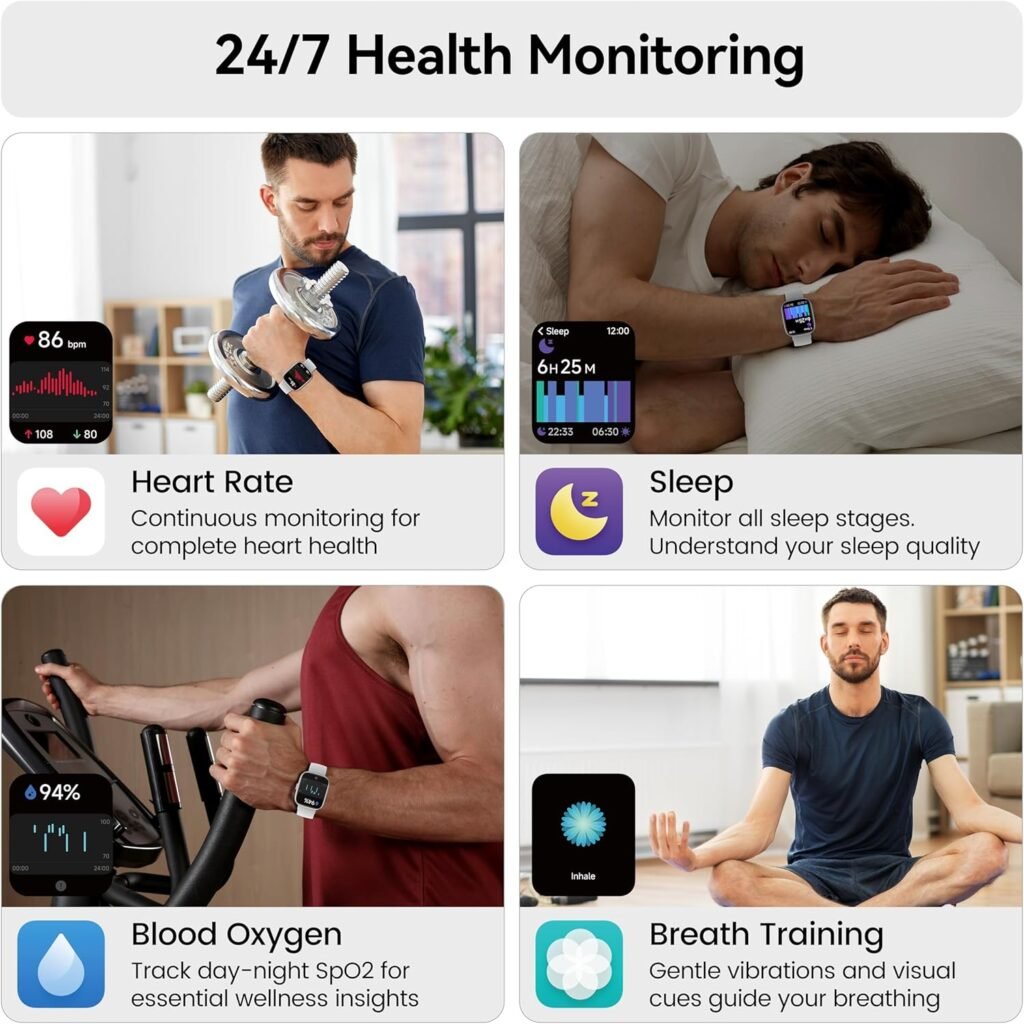 Cillso Smart Watch with health tracking
