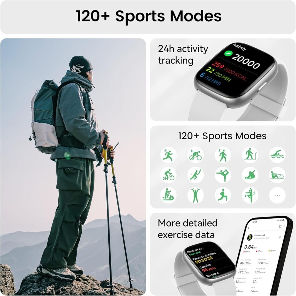 Cillso Smart Watch with 120 Sport Modes